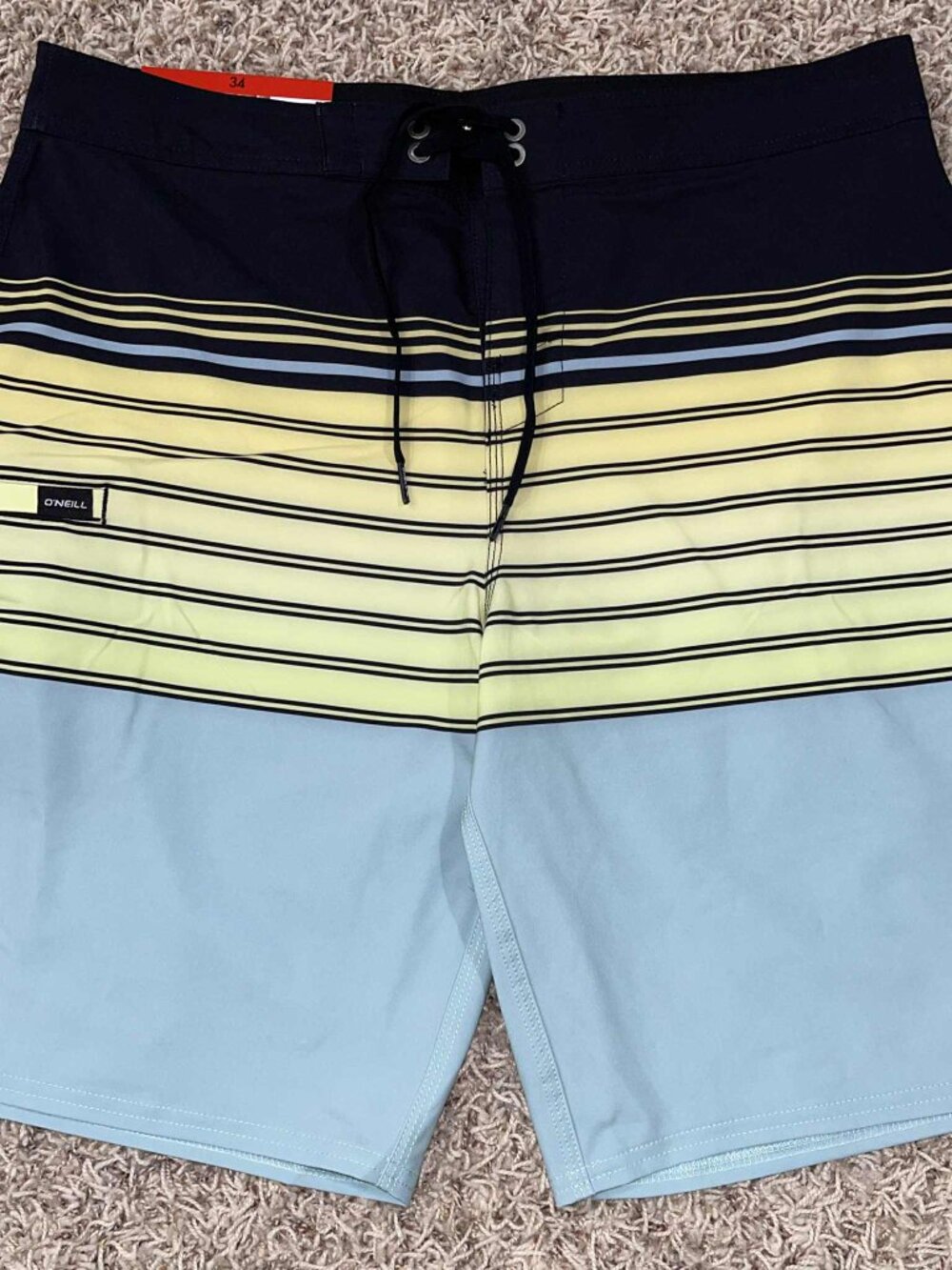 O'NEILL Men’s Stoked Quick Dry Lightweight Boardshorts, Size 34 (New)